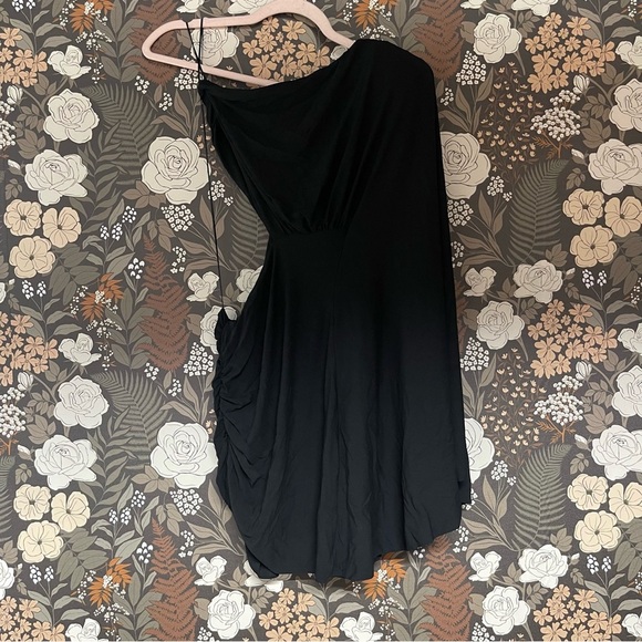 NWT ALEXANDRE VAUTHIER One Sleeve Mini Dress in black size 2 - Picture 5 of 9